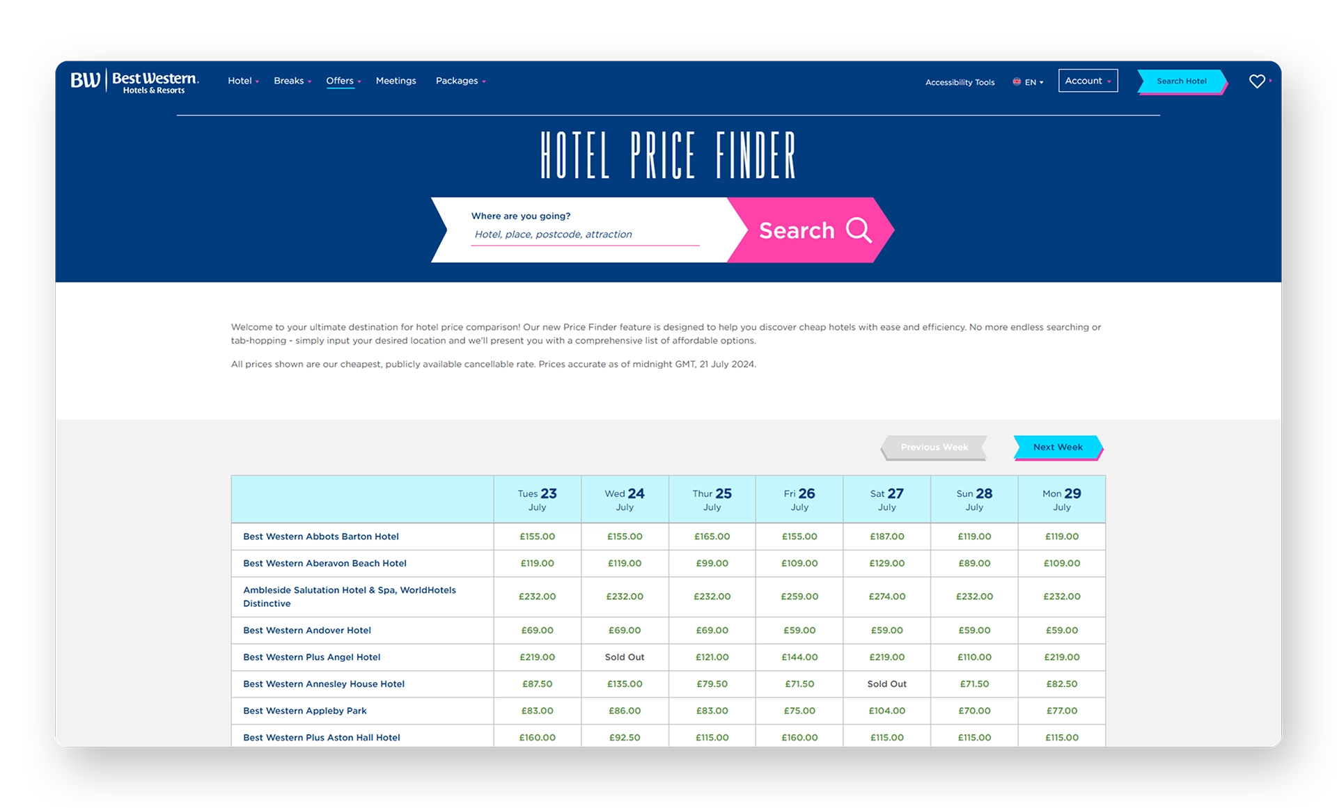 Mockup - Price Finder